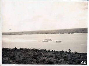 Der Orinoco dicht oberhalb Ciudad Bolívar - Flugaufnahme