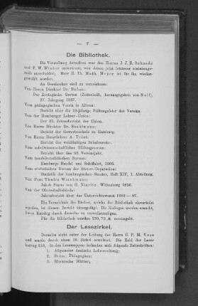 Der Lesezirkel.