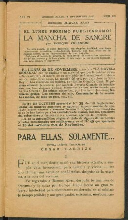 1922006260: Para ellas, solamente...