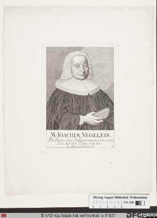Bildnis Joachim Negelein