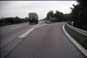 Ausfahrt Ost von Hauptfahrbahn Ost (Basel Richtung Karlsruhe)