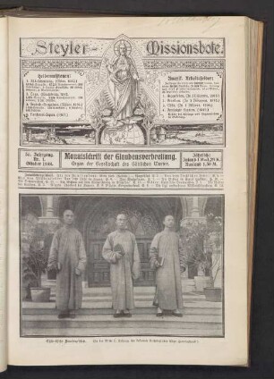 36. Jahrgang. Nr. 1. Oktober 1908