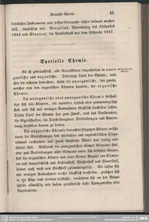 Specielle Chemie