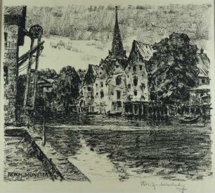 Speicher an der Medem, Otterndorf, um 1922 (Eugen Reich-Münsterberg)