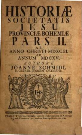 Historia Societatis Jesu Provinciae Bohemiae, 2
