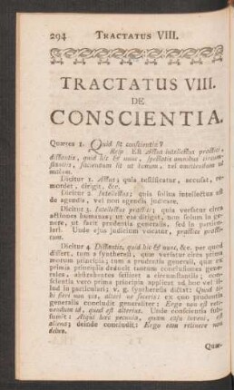Tractatus VIII. De Conscientia.