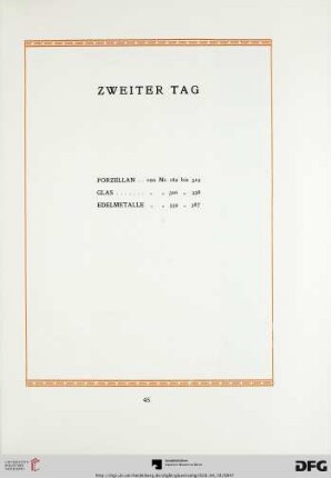 Zweiter Tag (Nr. 182-367)