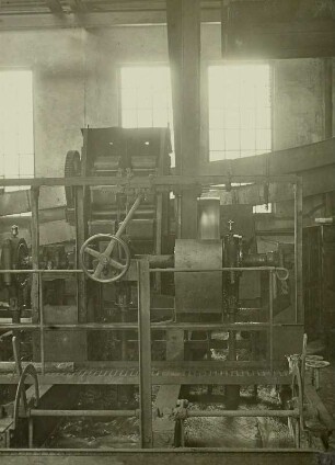 Oelsnitz/Erzgebirge. Gewerkschaft Deutschland. Kohlenwäsche, Setzmaschine von vorn