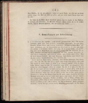 Anmerkungen zur Uebersetzung