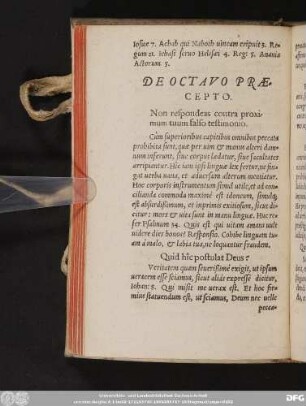 De Octavo Praecepto.