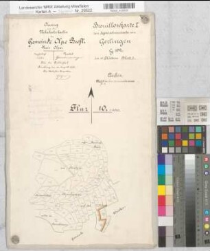 Wenden (Wenden), Separation Gerlingen, Brouillonkarte I Olpe, Bschft Flur 10