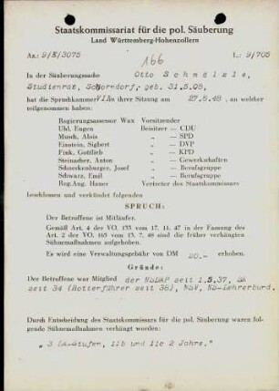 Schmälzle, Otto