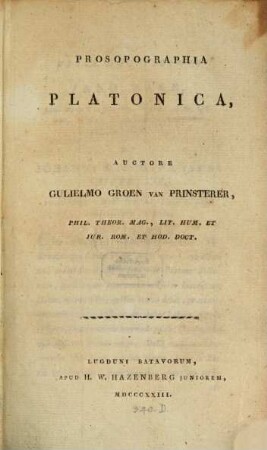 Prosopographia Platonica