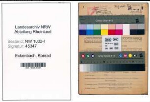 Entnazifizierung Konrad Eckenbach, geb. 05.07.1901 (Buchhalter)
