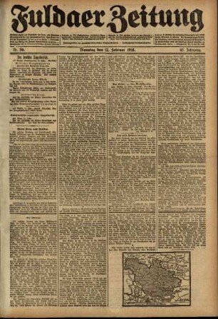 Ausgabe vom Dienstag, den 12. Februar 1918.