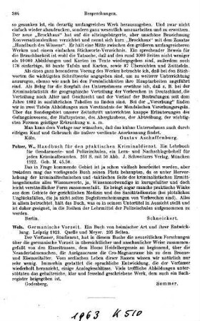 384, Wels. Germanische Vorzeit. Ein Buch von heimischer Art und ihrer Entwicklung. 1923