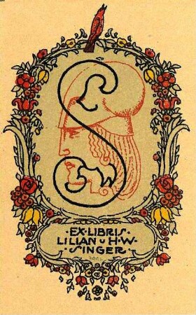 Hans Wolfgang und Lillian Singer / Exlibris : Hans Wolfgang und Lillian Singer / Exlibris