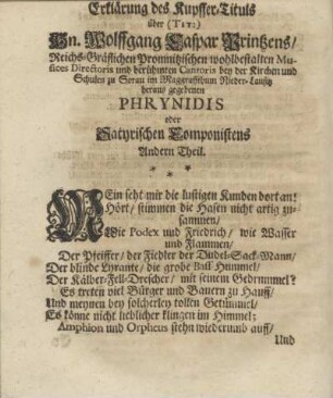 Erklärung des Kupffer-Tituls ...