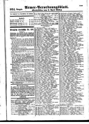 924. Ausgabe.Montag, 3. April 1916