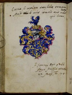 Hennig Baro a Waldsteyn, Venedig 1574