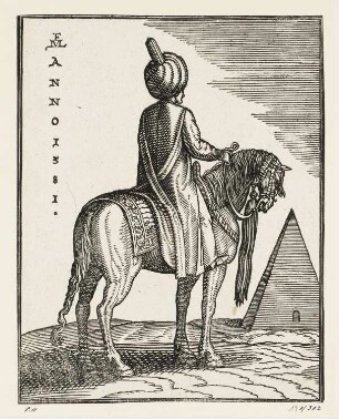 Hofarzt, aus: Melchior Lorch, "Des Weitberühmten Kunstreichen und Wolerfahrnen herrn Melchior Lorichs, Flensburgensis Wolgerissene und geschnittene Figuren zu Ross und Fuss sampt schönen Türkischen Gebäuden und allerhand was in der Türkey ze sehen", Hamburg 1626