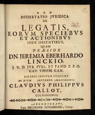 A1r-B2v, De Legatis, Eorum Speciebus Et Actionibus ...