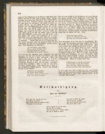 Entschuldigung. Von Aline von Schlichtkrull