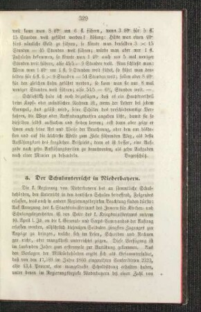 ¬Der¬ Schulunterricht in Niederbayern