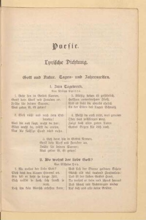 Lyrische Dichtung
