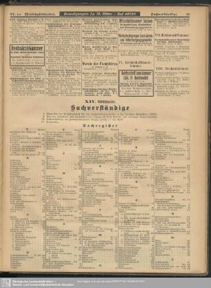 XIV. Abschnitt. Sachverständige