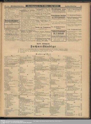XIV. Abschnitt. Sachverständige