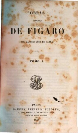 Obras completas de Figaro (Don Mariano José De Larra), 1