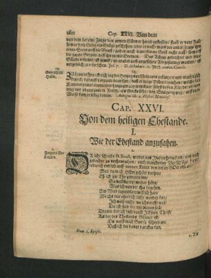 Cap. XXVI. Von dem heiligen Ehestande.