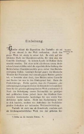 Molière's Tartuffe : Geschichte und Kritik