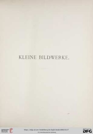 Kleine Bildwerke