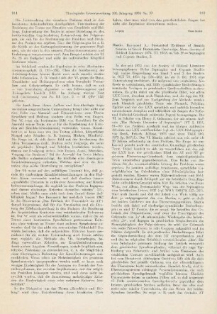 912-914 [Rezension] Martin, Raymond A., Syntactical evidence of Semitic sources in Greek documents