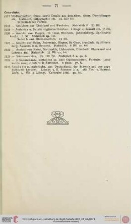 Convolute (Nr. 2117-2125)