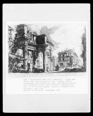 Kaiserfora / Fori Imperiali — Forum des Nerva / Forum Transitorium