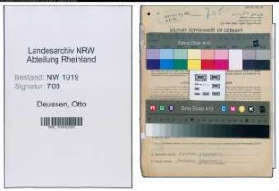 Entnazifizierung Otto Deussen , geb. 12.08.1908 (Techniker)