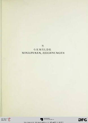 II. Gemälde, Miniaturen, Zeichnungen (Nr. 20-64)