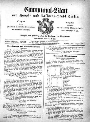 1864,32: No. 32, 7. August 1864