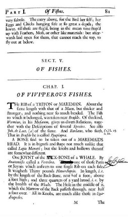 Sect. V. Of Fishes