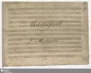 Magnificat - Mus.4657-D-21 : V (6), Coro, orch; C