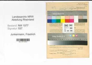 Entnazifizierung Friedrich Junkermann , geb. 17.01.1906 (Polizist)