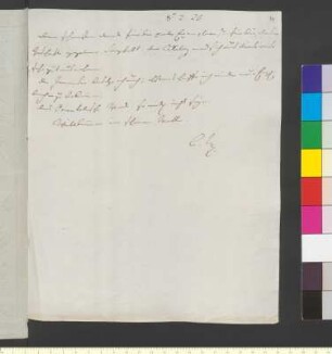 Brief von Sachsen-Weimar-Eisenach, Karl August Großherzog von an Goethe, Johann Wolfgang von