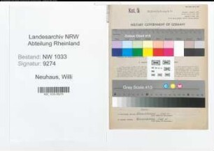 Entnazifizierung Willi Neuhaus , geb. 25.05.1917 (Polizeibeamter)