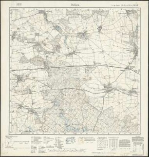 Meßtischblatt 4643 : Dahlen, 1939 : Dahlen. - Umdr.-Ausg., aufgen. 1904, hrsg. 1906, bericht. - 1:25000. - Leipzig, 1939. - 1 Kt.