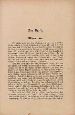 [Wartung und Pflege des gesunden Hundes]