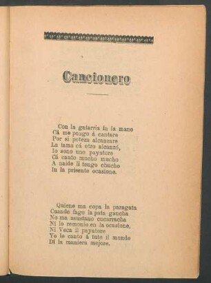 Cancionero