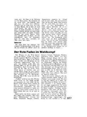 Der rote Faden im Wahlkampf